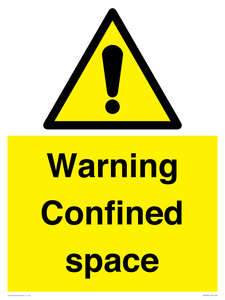 Warning Confined space